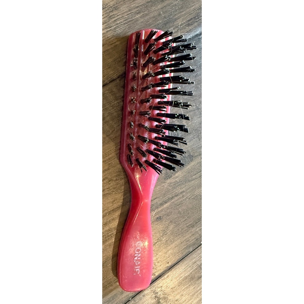 Conair  Hair Brush Detangling Smoothing Boar Nylon Bristle Travel Size